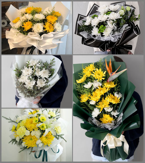 云南红河州弥勒市西一镇白事花束代送